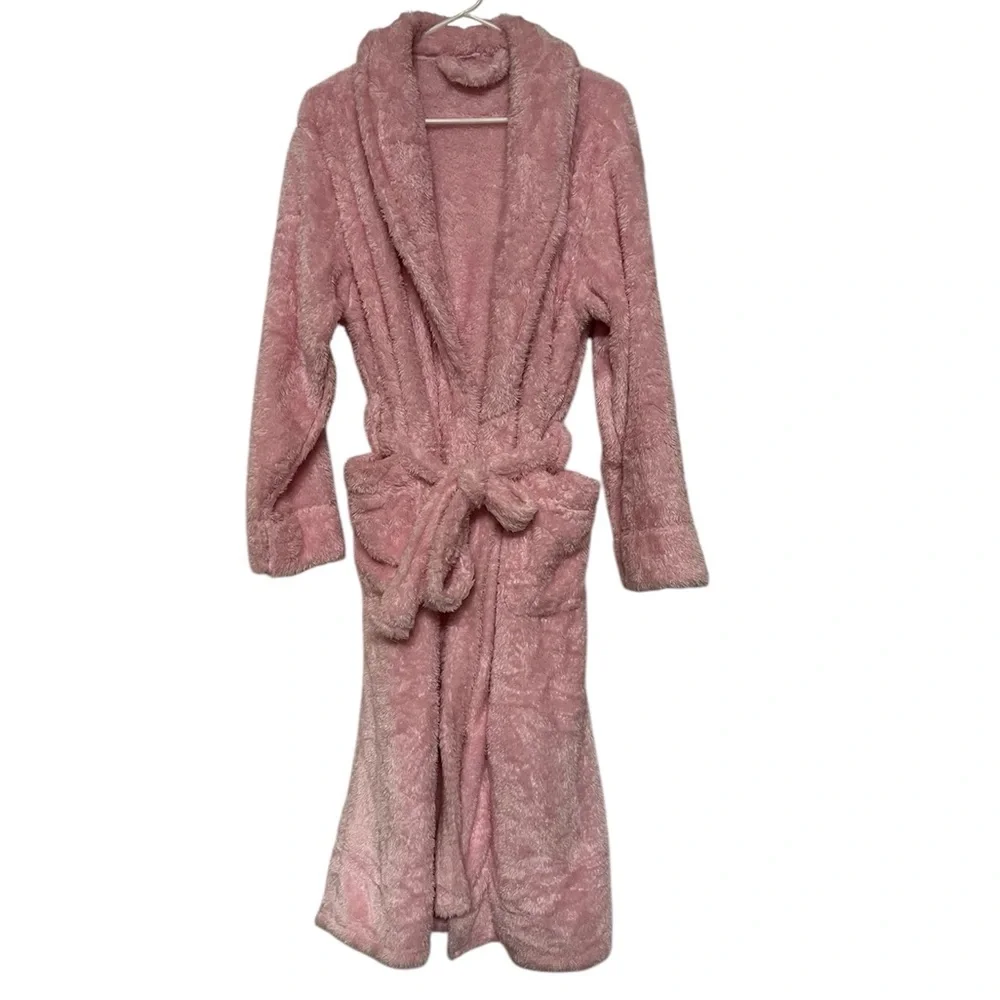 Pink Ultra Soft Luxurious Small Medium Bathrobe NWT 42” long